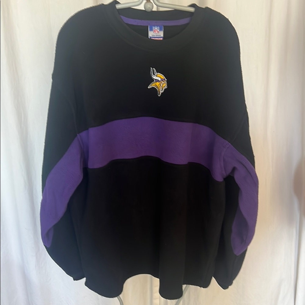 Minnesota Vikings Reebok Football  NFL Team Apparel fleece pullover  L